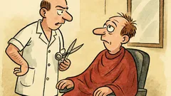 Vtip: Holič se ptá, je to takhle v pořádku?