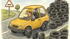 Vtip: Vědci objeví věčné pneumatiky, jenže...