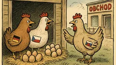 Vtip: Hádají se tři slepice u plotu