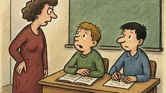 Vtip: Učitelka se ptá Miloše, proč nepíše...