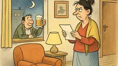 Vtip: Manžel píše manželce o posledním pivu