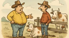 Vtip: Povídají si dva kovbojové o krávách