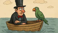 Vtip: Kouzelník na lodi, papoušek vykřikuje...
