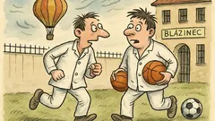 Vtip: Blázen říká bláznovi: Letěl jsi balónem?