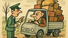 Vtip: Pane Spejbl, váš vůz je příliš naložený...