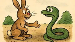 Vtip: Přijde zajíček k hadovi a povídá