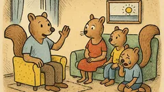 Vtip: Svolá pan Veverka domácí poradu