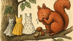 Vtip: Sedí veverka na stromě a louská oříšky