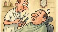 Vtip: Holič stříhá podřimujícího pána a...