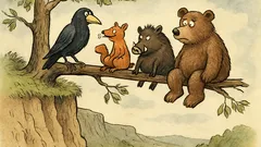 Vtip: Sedí vrána na stromě nad propastí...