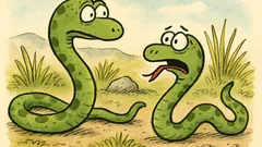 Vtip: Plazí se dva hadi, jeden se zastaví...