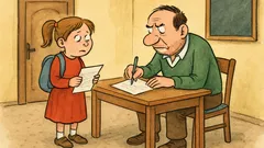 Vtip: Anička přinese domů zvláštní poznámku