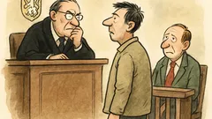 Vtip: U soudu, soudce se ptá Nováka…