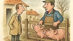 Vtip: Přijde návštěvník na statek a ptá se...