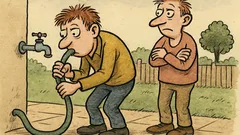 Vtip: Dva blázni chtějí pít z hadice