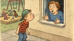 Vtip: Všechny děti si hrají na písku...