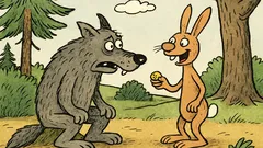 Vtip: Jde vlk po lese a potká zajíce…