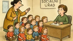 Vtip: Přijde žena na úřad s patnácti dětmi