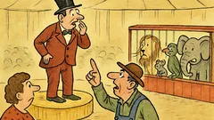 Vtip: Imitátor v cirkusu říká...