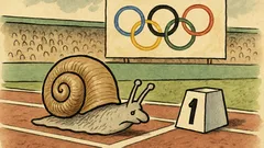 Vtip: Hlemýžď na olympiádě startuje...