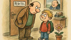 Vtip: „Tati, ředitel mě pochválil.“