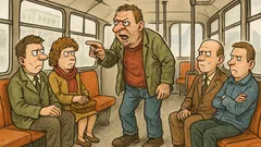Vtip: Nastoupí opilý chlap do tramvaje...
