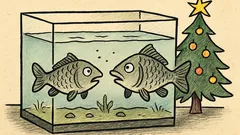 Vtip: Kapr se ptá – Věříš na život po Vánocích?