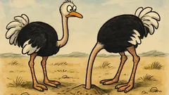 Vtip: Potká pštros pštrosa a ptá se...