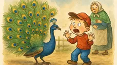 Vtip: Malý Pepíček poprvé uvidí páva