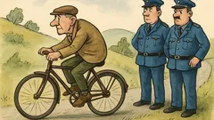 Vtip: Jede děda na kole a vůbec nešlape...