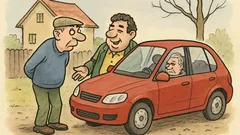 Vtip: Koukám, sousede, pořídil jste si auto...