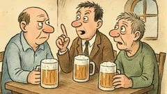 Vtip: Hádají se tři muži v hospodě…