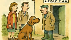 Vtip: Mladý pár vrací psa do stanice